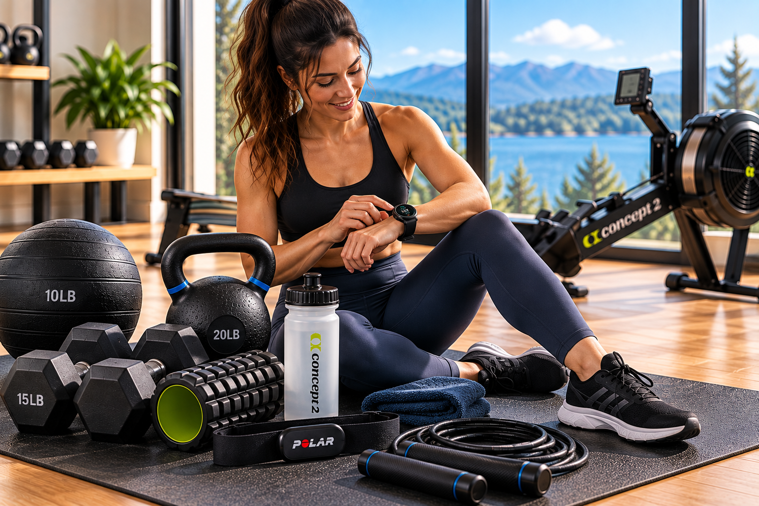 Rowing training gear and fitness accessories